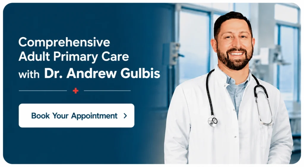 Primary Adult Care in Texas: What Ongoing Preventive Healthcare Should Include 3 Book an appointment with Dr Gulbis for Primary Adult Care in Texas